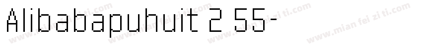 Alibabapuhuit 2 55字体转换